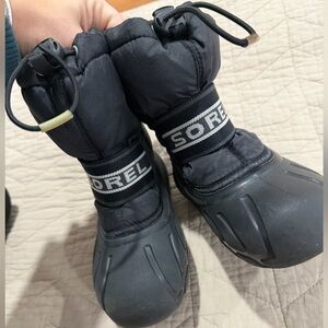 Sorel Black Kids Snow Boots